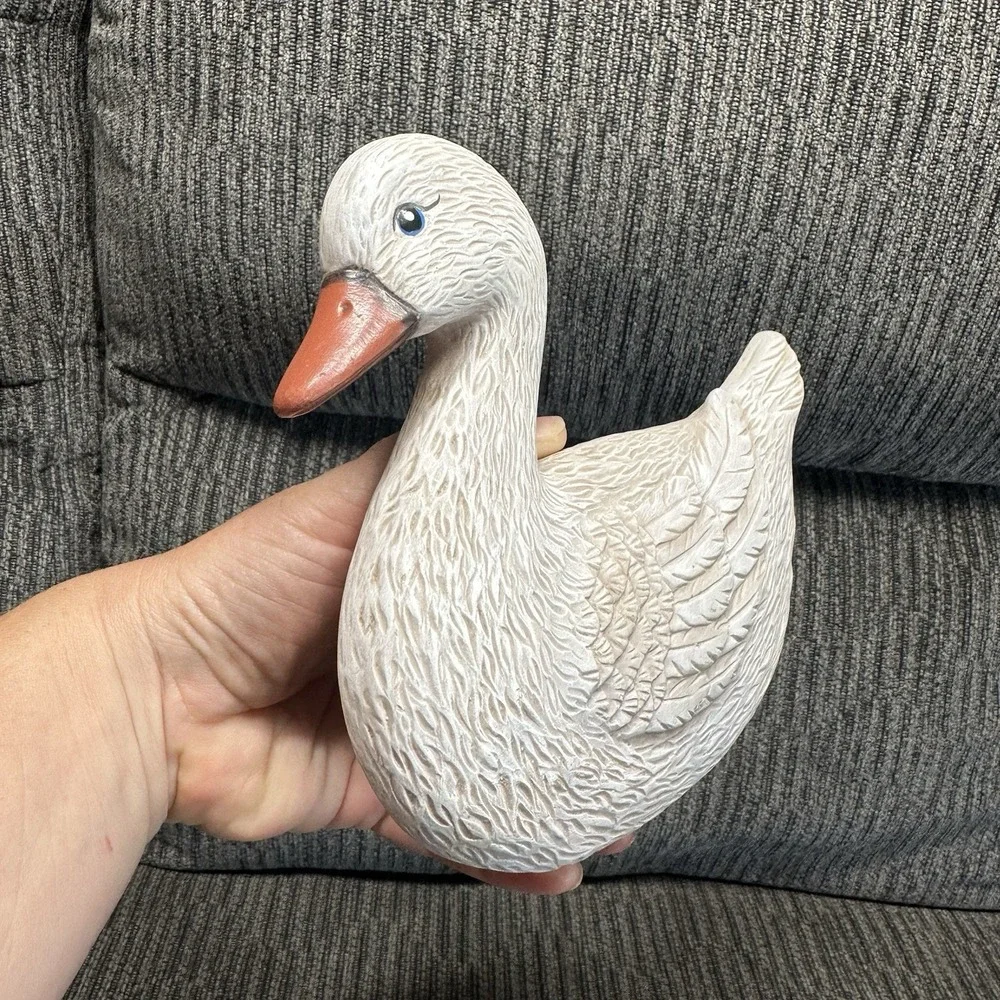 Ceramic Duck 3D Wall Art Vintage Ceramic Hand Painted 7.5